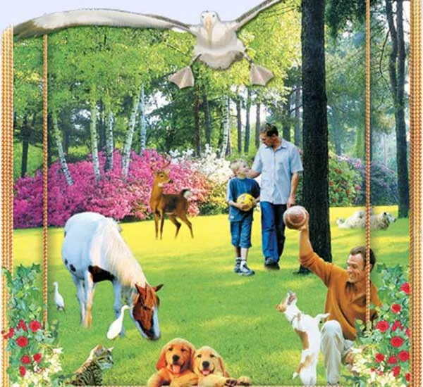 animals and people