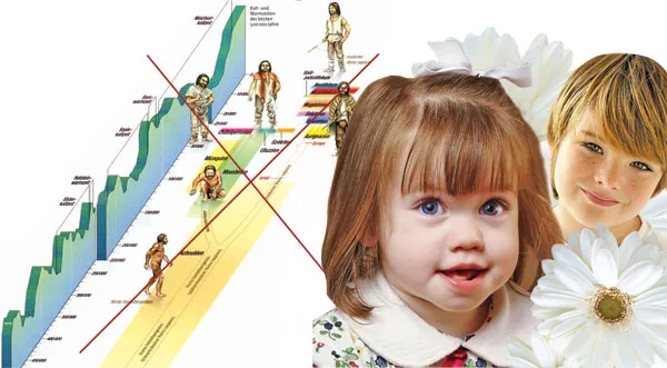 Darwinists' fictitious and fanciful diagrams are simply a sign of their despair. Allah's creative artistry is clear for all to see, with all its proofs and magn