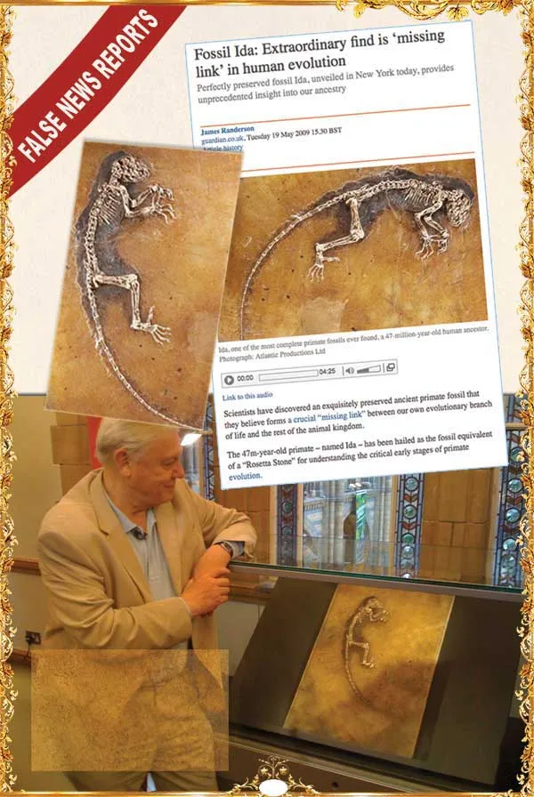 The Ida fraud was launched with a huge fanfare in the press, and Isa was intensively used for Darwinist propaganda purposes. The missing link was shamelessly ma