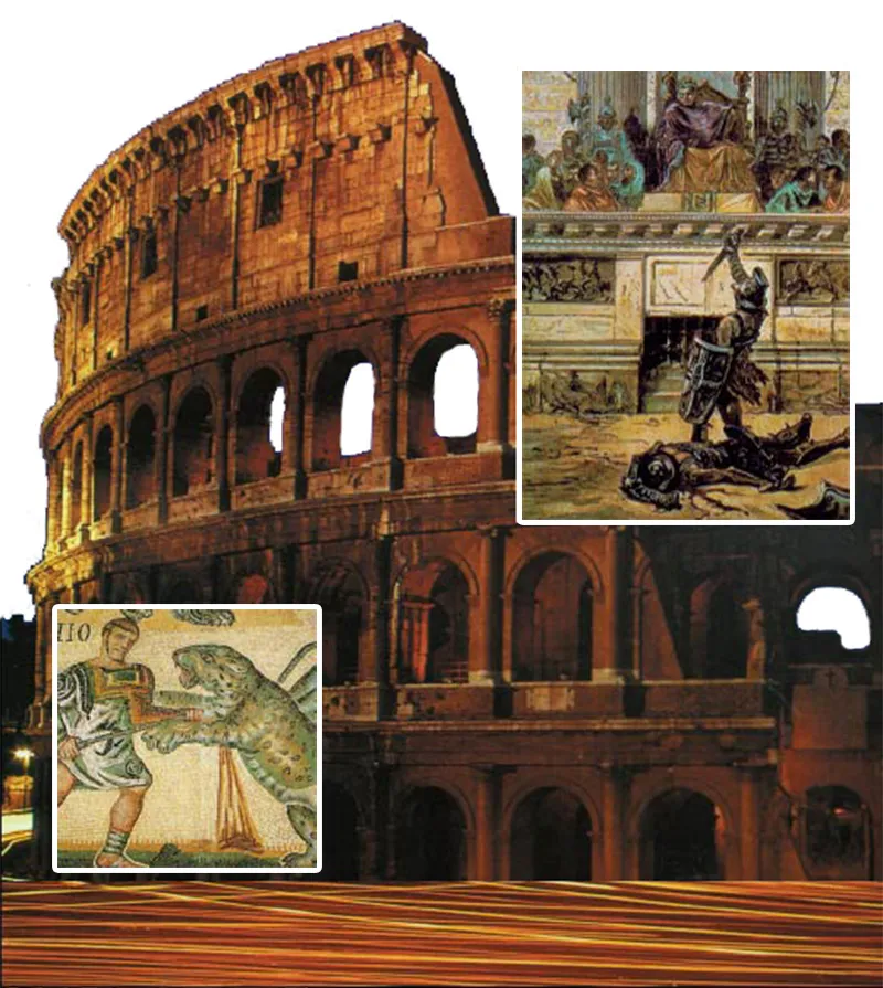The Culture of Violence in the Pagan World In pagan Rome, people were torn apart by wild animals, or else made to fight to the death in the Colosseum. The audie