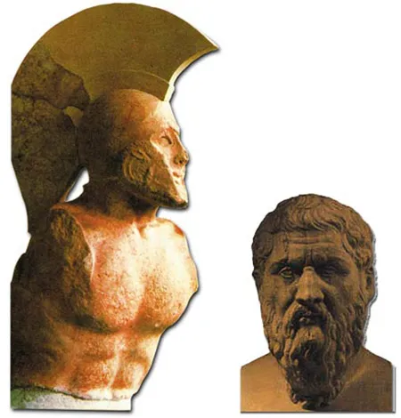 A Spartan soldier Plato: An enemy of "open society"