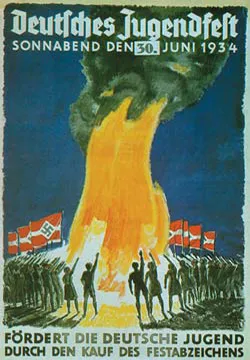 A call in a German youth magazine to celebrate a book burning.