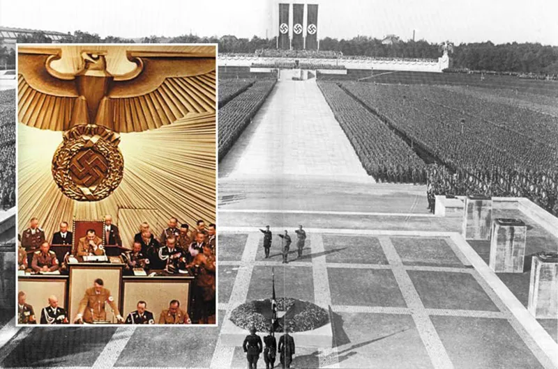 Large Rallies Organized For Brainwashing Great importance is attached to mass rallies, marches, ceremonies, statues, symbols, days of remembrance and flags in f