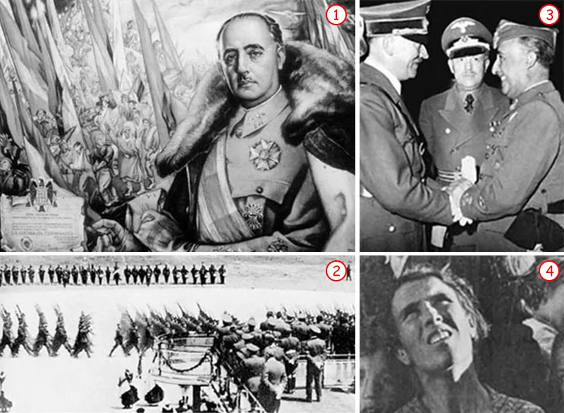 Franco And Hitler's Brutal Alliance The fascist General Francisco Franco led his country of Spain into a bloody civil war in 1936, throughout which an average o