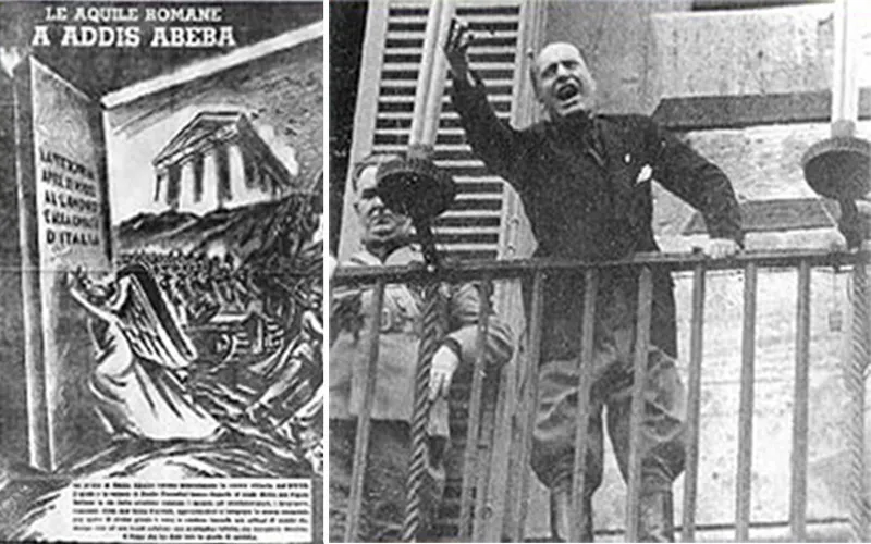 Fascist Italy's Occupation Of Ethiopia Mussolini occupied Ethiopia in 1935 with dreams of "restoring the Roman Empire." 15,000 innocent Muslims were killed by t