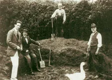 The Story of A Hoax 1 The fossils are unearthed by Charles Dawson and given to Sir Arthur Smith Woodward. 2 Pieces are reconstructed to form the famous skull. 1