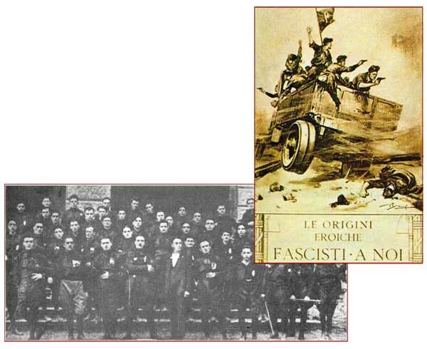 Mussolini's murder squads, the Blackshirts.