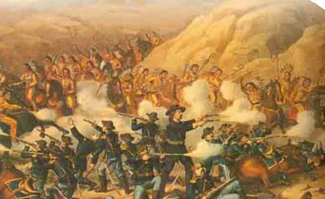 THE MASSACRE OF THE NATIVE AMERICANS With Christopher Columbus' discovery of America there began a dreadful massacre of the Native Americans.