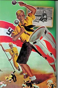 One of the Aryan race propaganda posters used by the Nazis